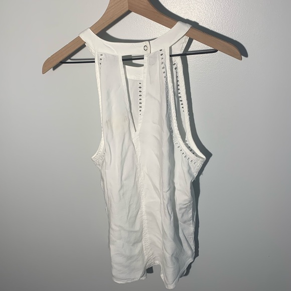 Anthropologie Cloth & Stone Cutout Halter Top - Picture 3 of 8